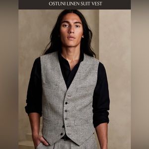 NWT Banana Republic Ostuni Linen Vest